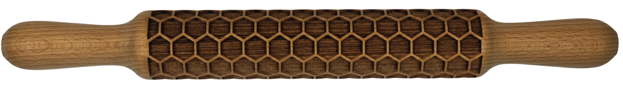 Узорная скалка Пчелиные соты
